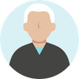 生前整理の感想を話す70代男性のアイコン画像