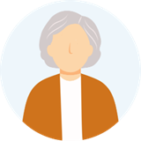 生前整理の感想を話す80代女性のアイコン画像
