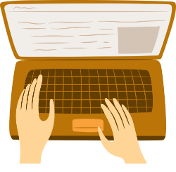 WEB形式の自分史を表すアイコン